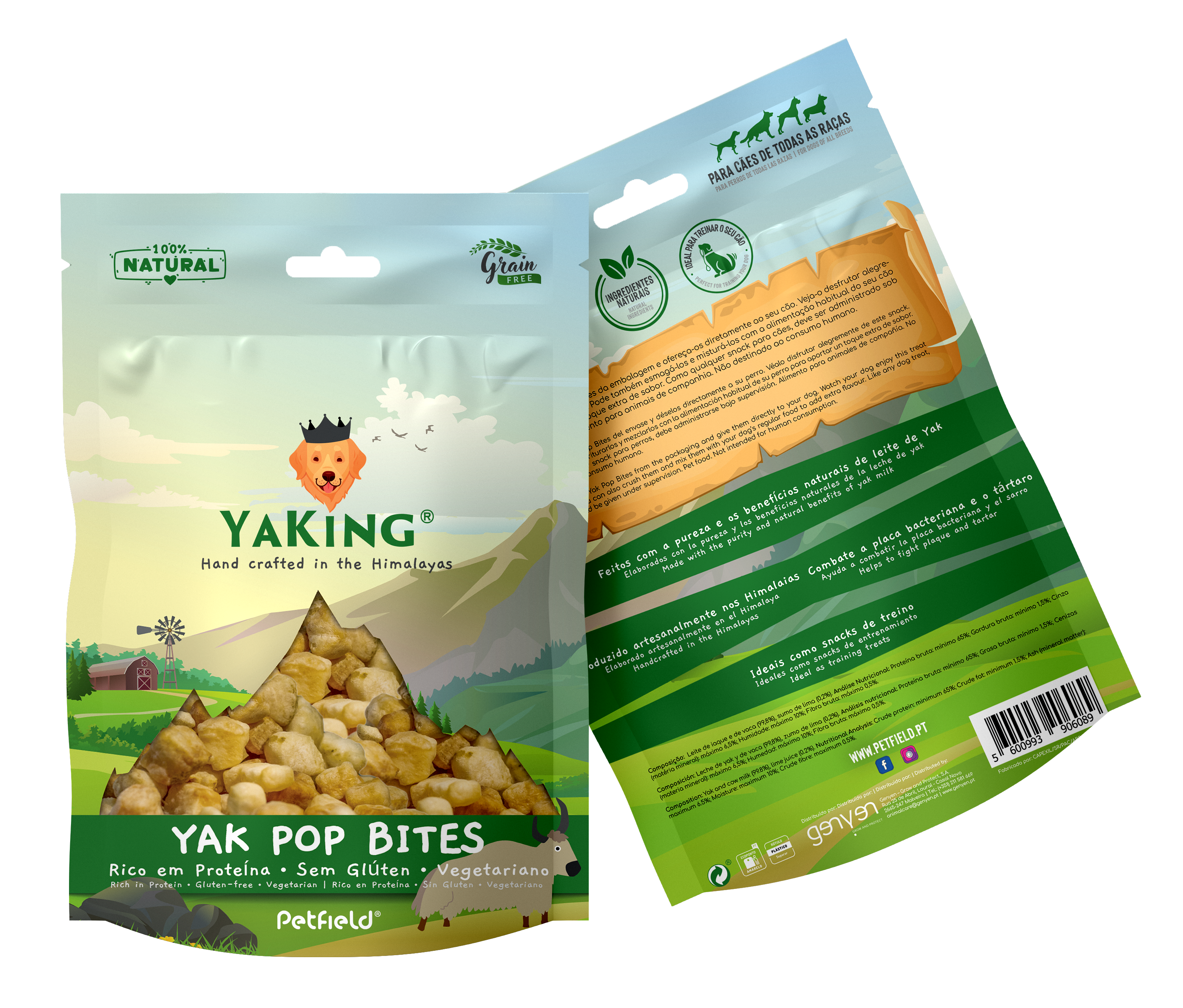Yaking – Snacks Yak Pop Bites para cães