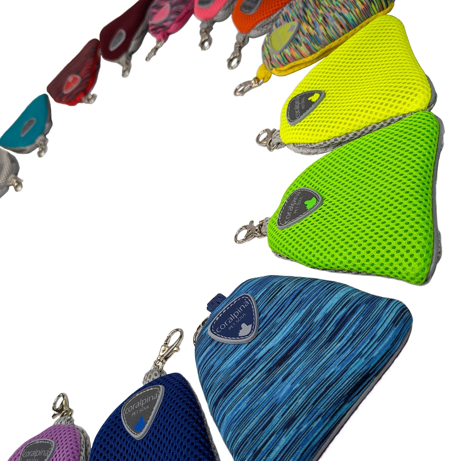 Porta-Sacos para Dejetos Coralpina em Malha – Compatível com Trelas e Peitorais Coralpina - Várias Cores