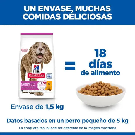 Hills Science Plan Dog Small & Mini Senior 11+ with Chicken | 1.5 kg