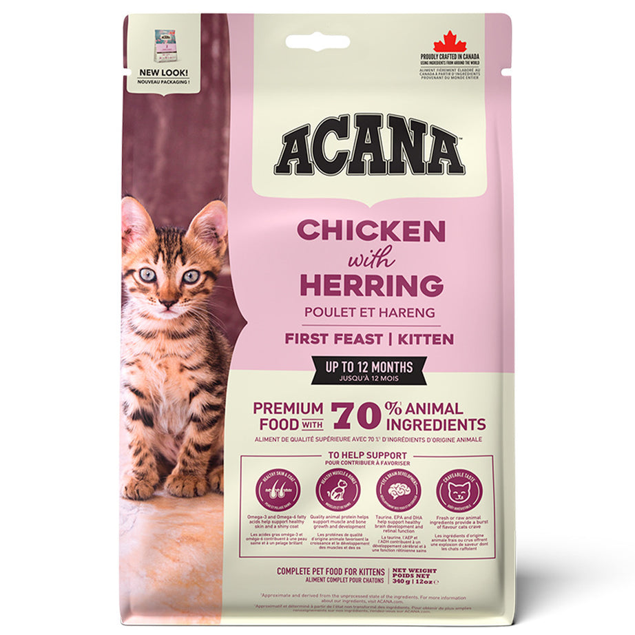 ACANA First Feast Kitten - Ração seca para gatinho - Frango e arenque