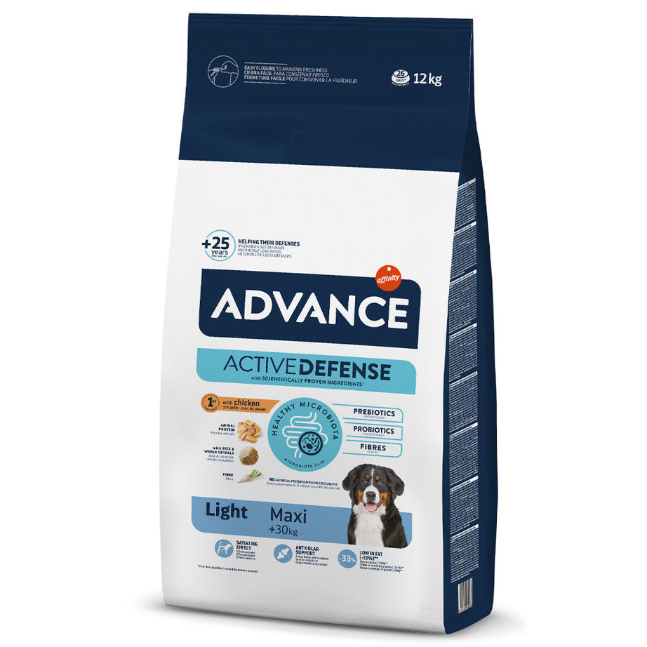 Advance Ração Cão Maxi Light Frango & Arroz | 12 kg - DOGGIE STORE
