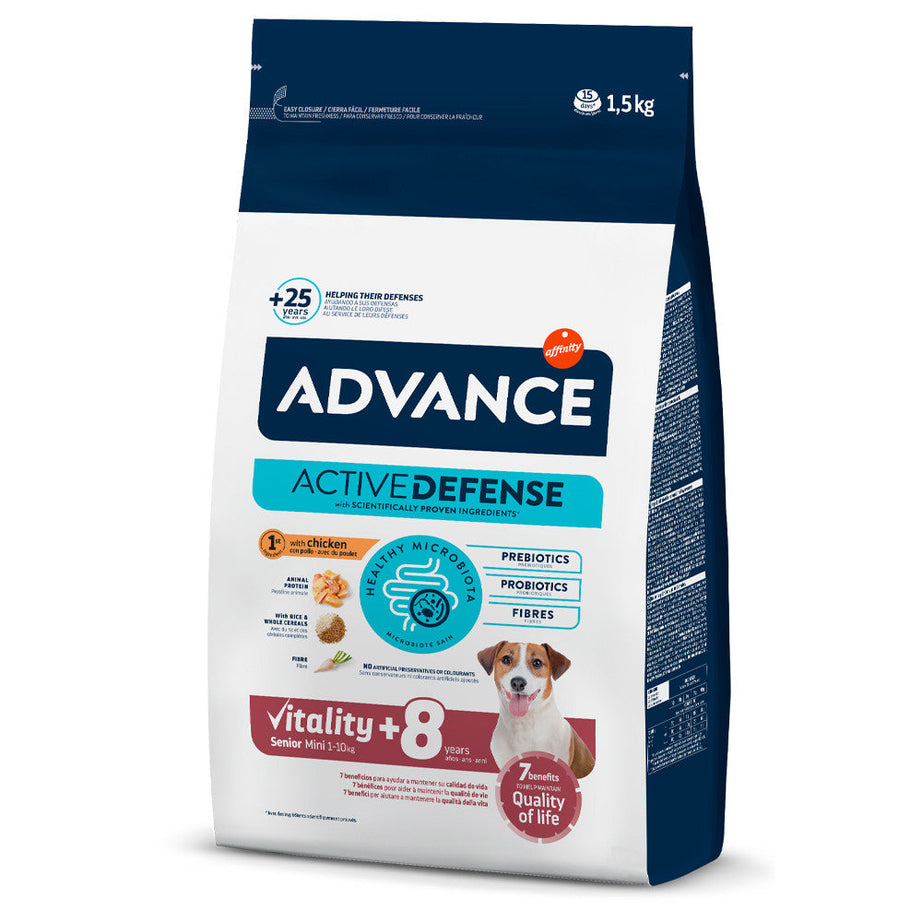 Advance Dog Mini Senior +8 Frango & Arroz - DOGGIE STORE