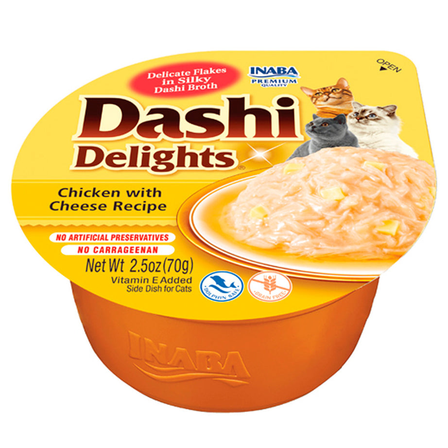 Alimento húmido de frango com queijo para gato - Dashi Delights - Churu