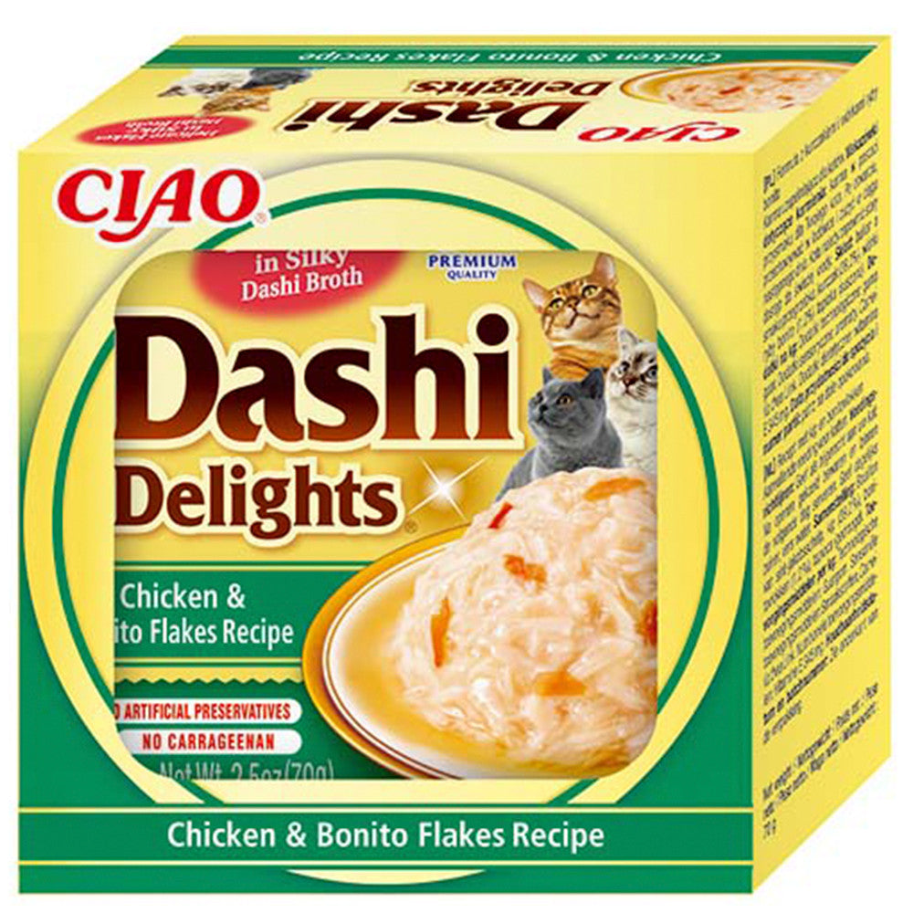 Wet food for cats - Chicken and bonito flakes - Dashi Delights - Churu