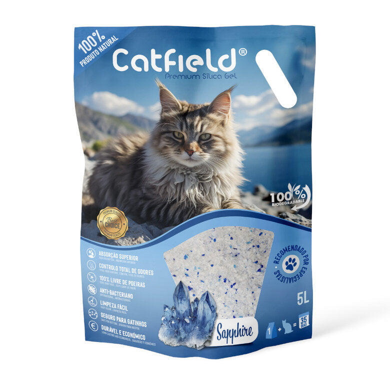 Catfield Premium Cat Litter Saphire 6 Litros