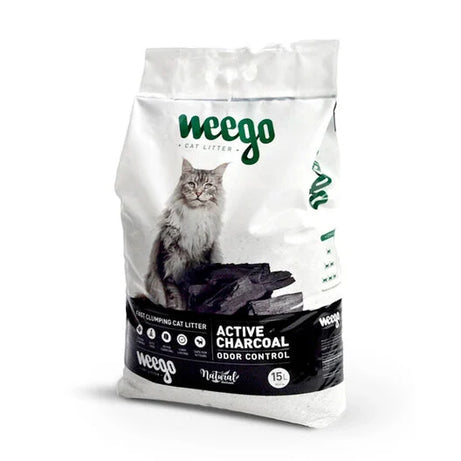 Areia aglomerante para Gato | Weego™ Cat Litter Active Charcoal