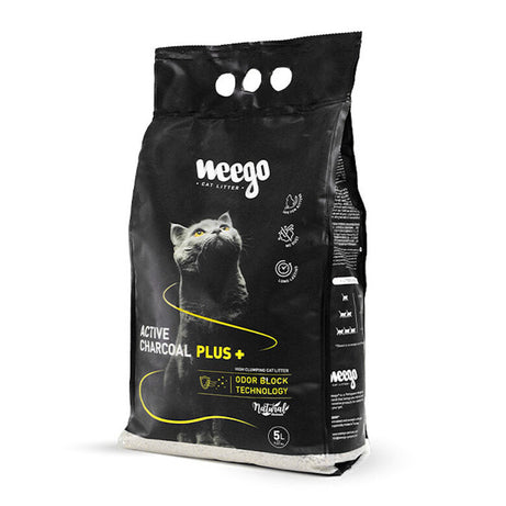 Areia aglomerante para gatos | Weego™ Cat Litter Active Charcoal PLUS+