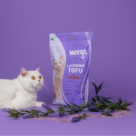 Weego Areia de Tofu Aglomerante para Gatos – Lavanda
