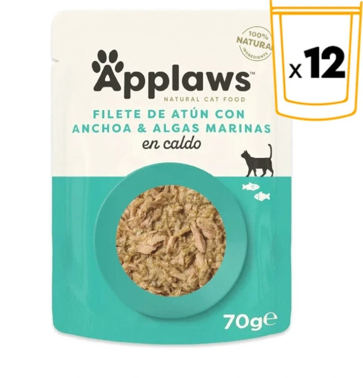 Applaws - Ração húmida para gatos | Atum com Anchovas
