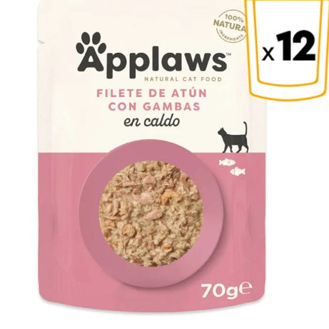 Applaws - Ração húmida para gatos | Atum com Camarão