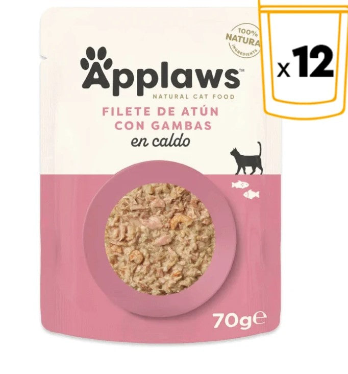 Applaws - Ração húmida para gatos | Atum com Camarão