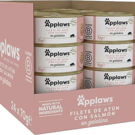 Applaws - Ração húmida para gatos | Filete de Atum com Salmão