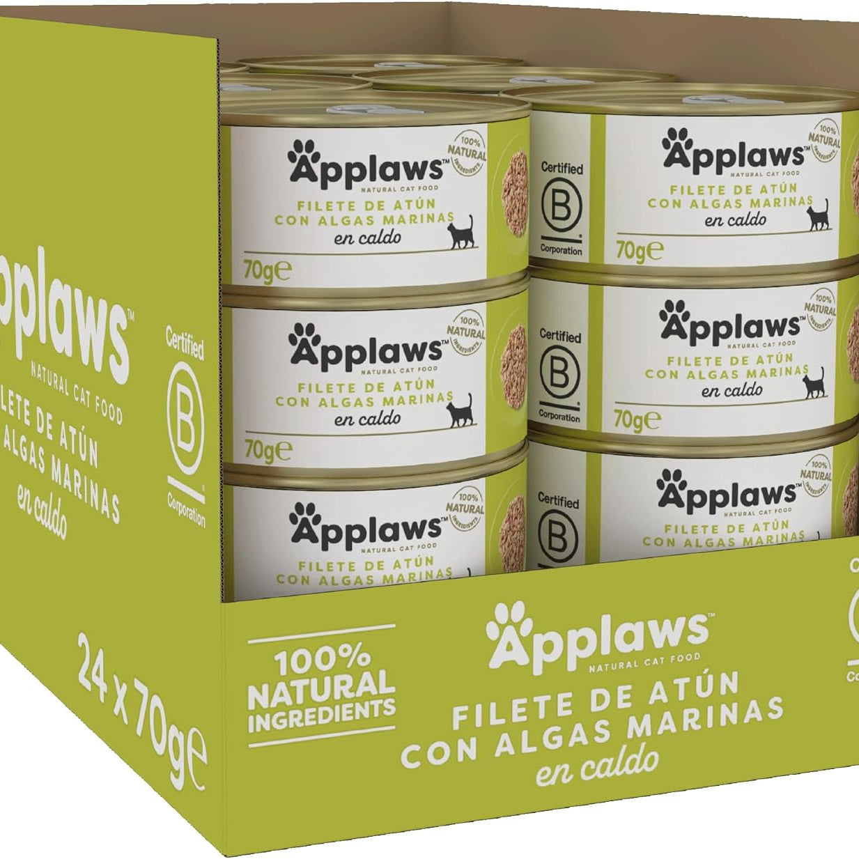 Applaws - Ração húmida para gatos | Filete de Atum com Algas