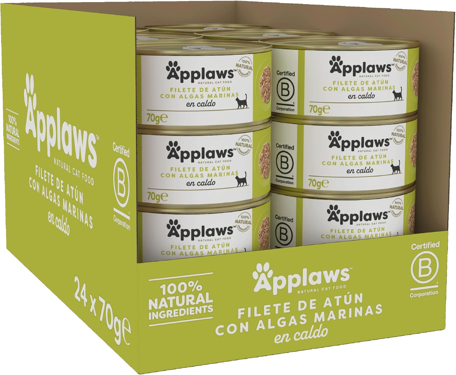 Applaws - Ração húmida para gatos | Filete de Atum com Algas