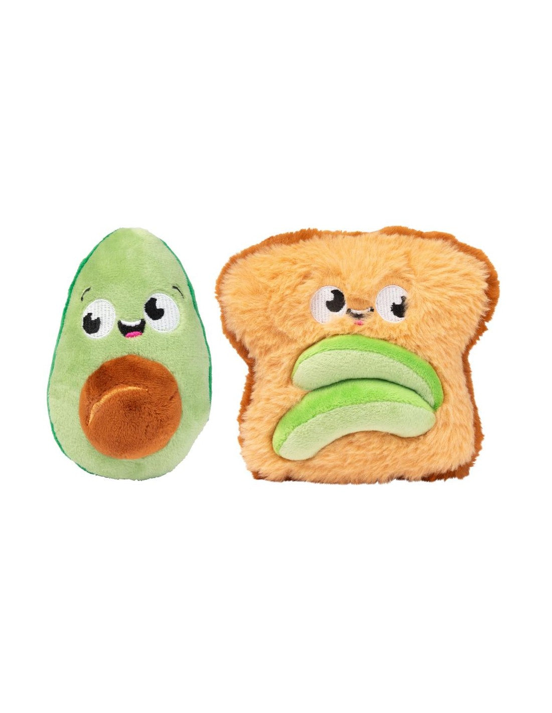 Brinquedo para Cão FuzzYard - Perfect Match - Avocado & Toast 2Pk