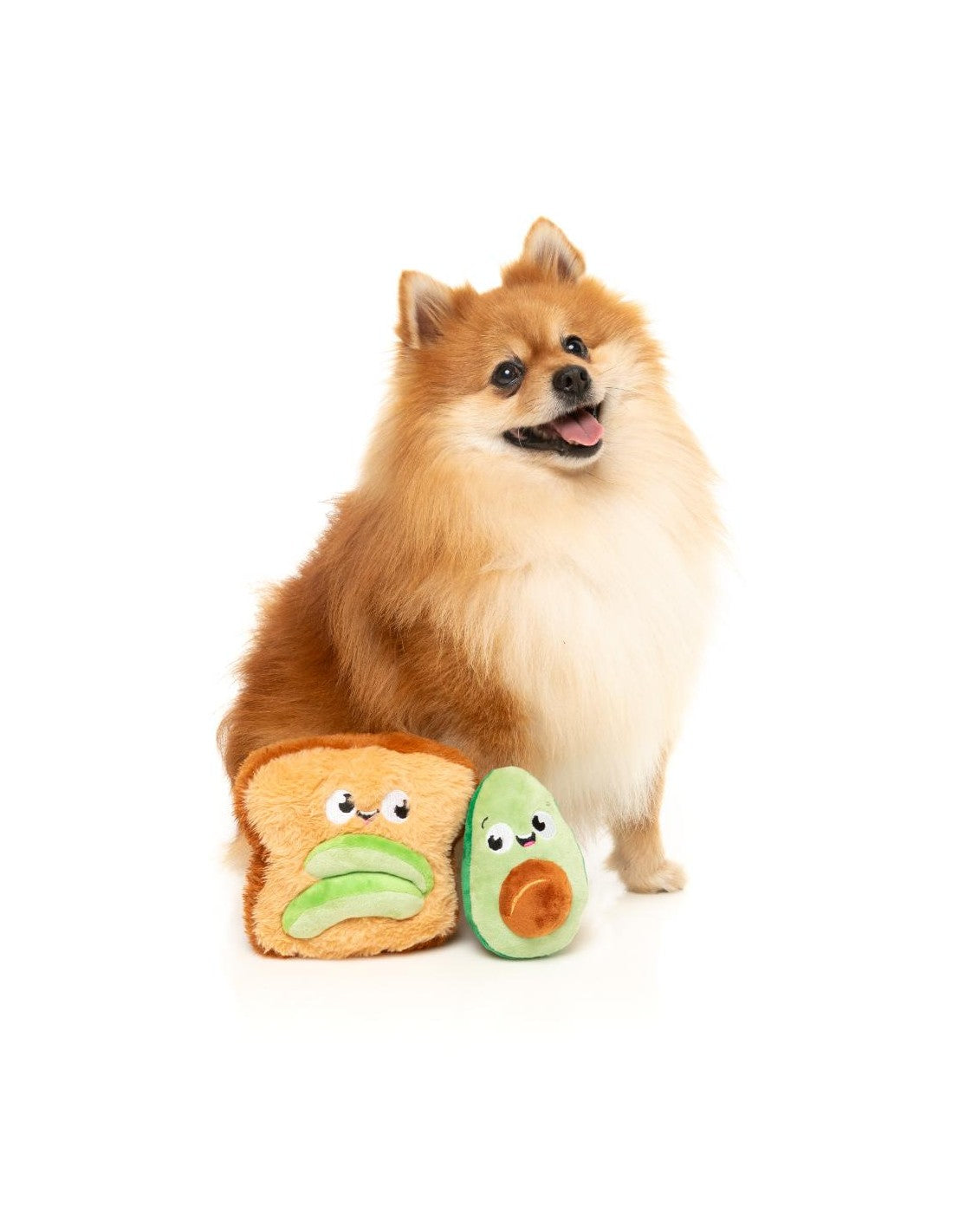 Brinquedo para Cão FuzzYard - Perfect Match - Avocado & Toast 2Pk