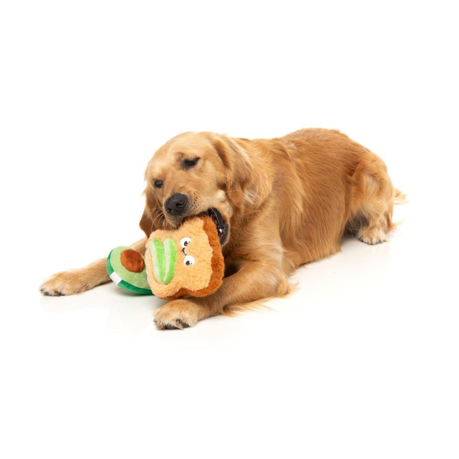 Brinquedo para Cão FuzzYard - Perfect Match - Avocado & Toast 2Pk