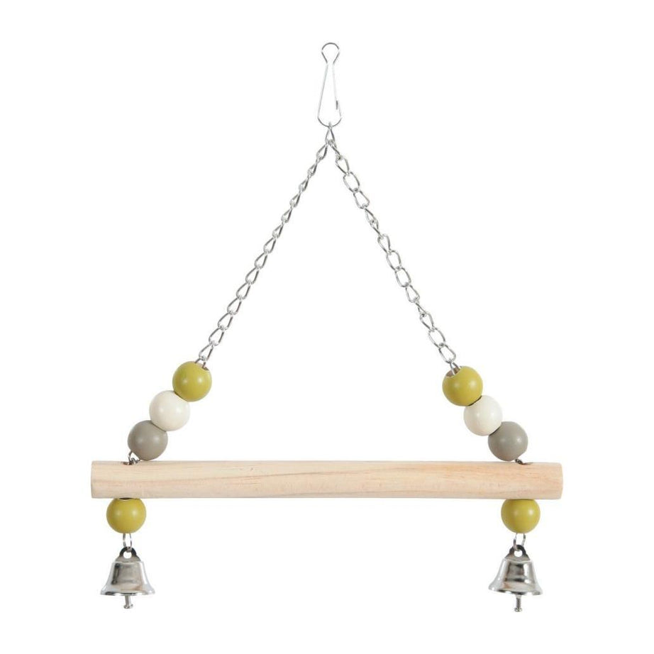 Baloiço em Madeira Com Corrente Metálica para pássaros Zolux -10 x 22 x 26 cm