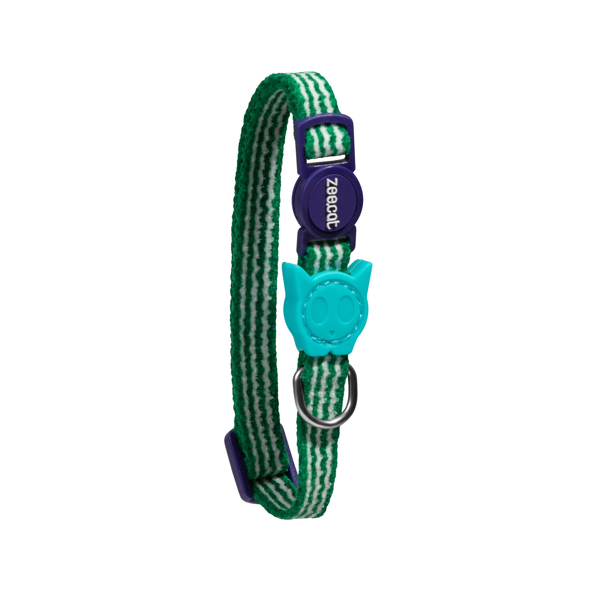Coleira para gato Zee.cat Velvet Vibes Verde | Tamanho único