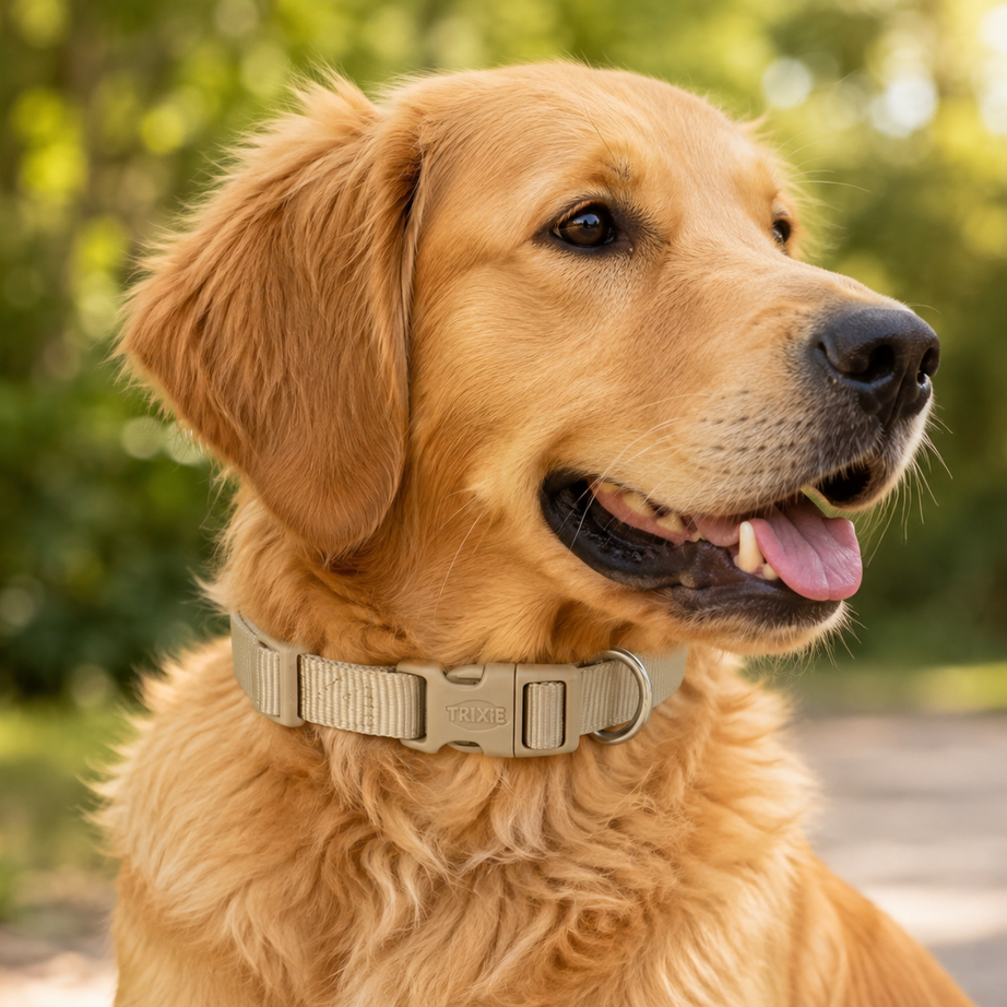 Coleira Premium Trixie para cão | Areia