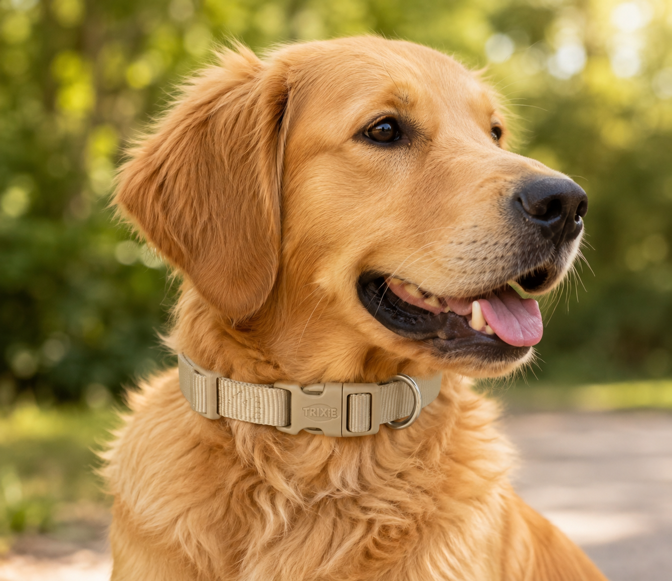 Coleira Premium Trixie para cão | Areia