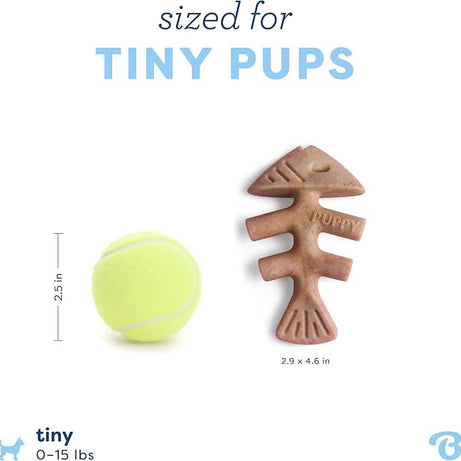 Benebone Fishbone – Brinquedo de Mastigação para Cães - Mais Macio para Cachorros Pk 2