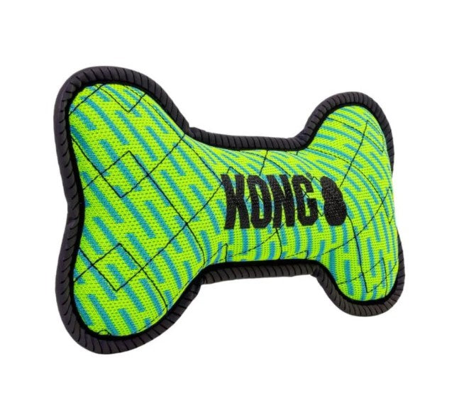 KONG Armor Bone M – Brinquedo Resistente para Cães com Som e Detalhes Refletores