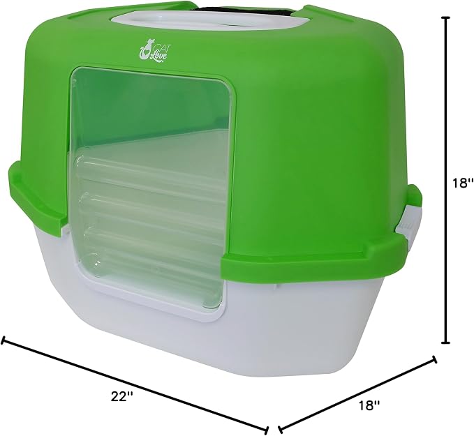 Cat Love WC de Canto Fechado para Gato – Verde