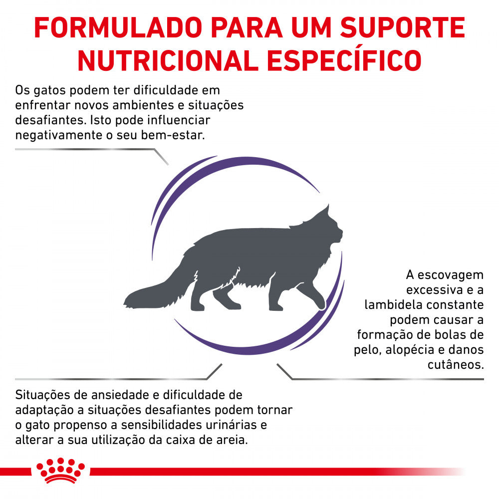 Royal Canin® Veterinary Calm – Ração para Gatos Adultos com Tendência para Stress e Ansiedade