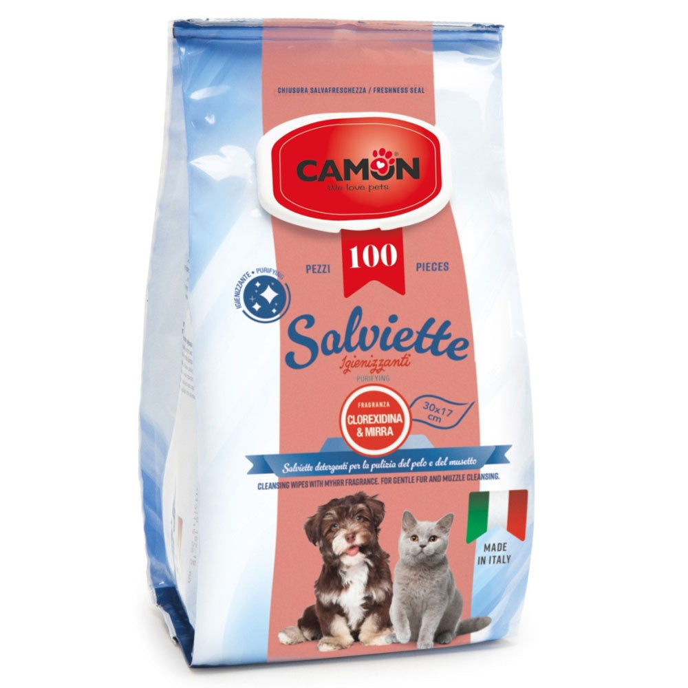Toallitas con clorhexidina para mascotas Natural Dema 