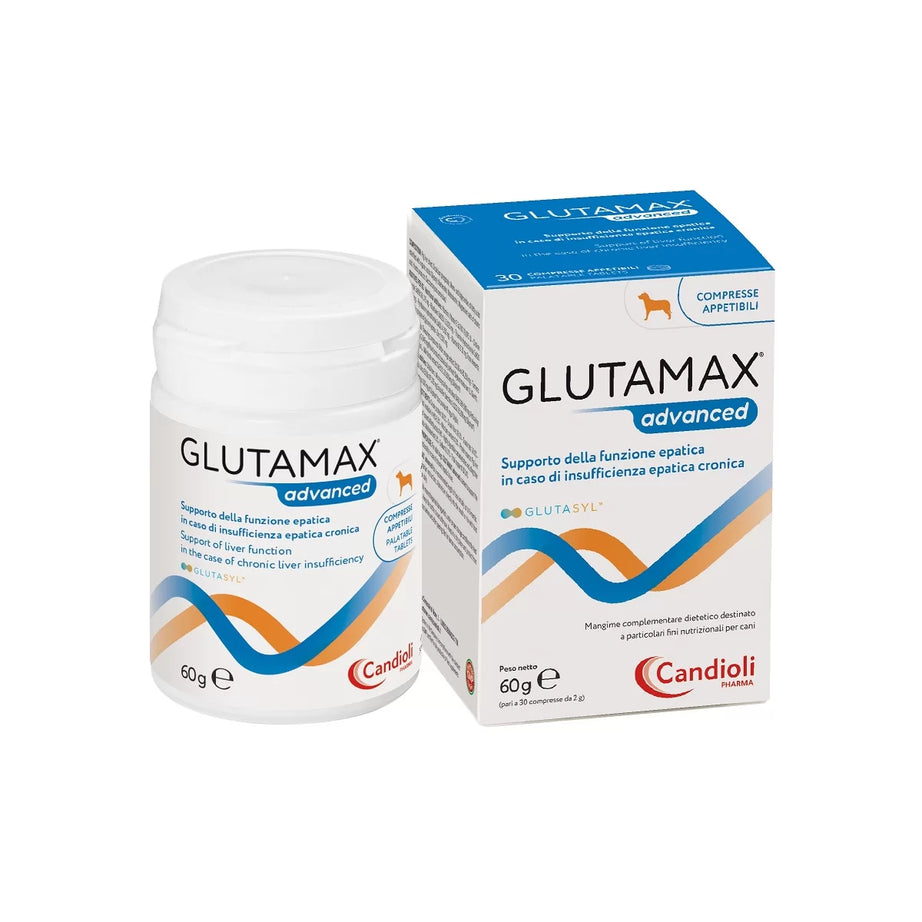 Comprimidos Glutamax Advanced - Suporte hepático para cão