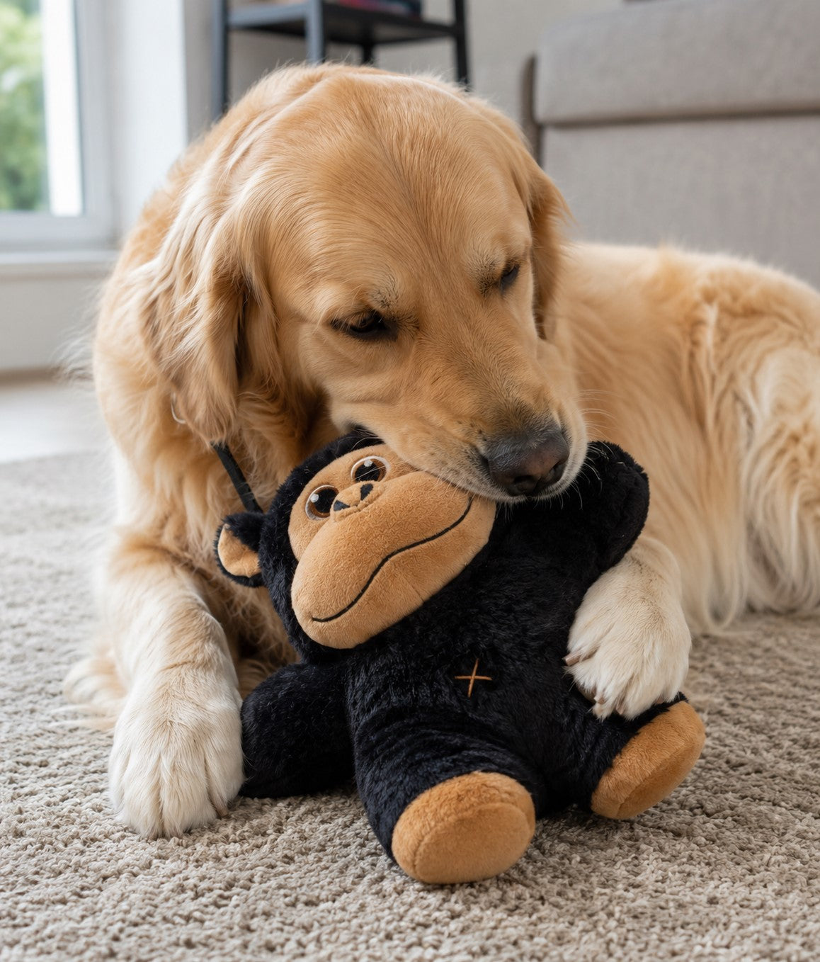 Kong snuzzles gorila XL - Gorila com apito