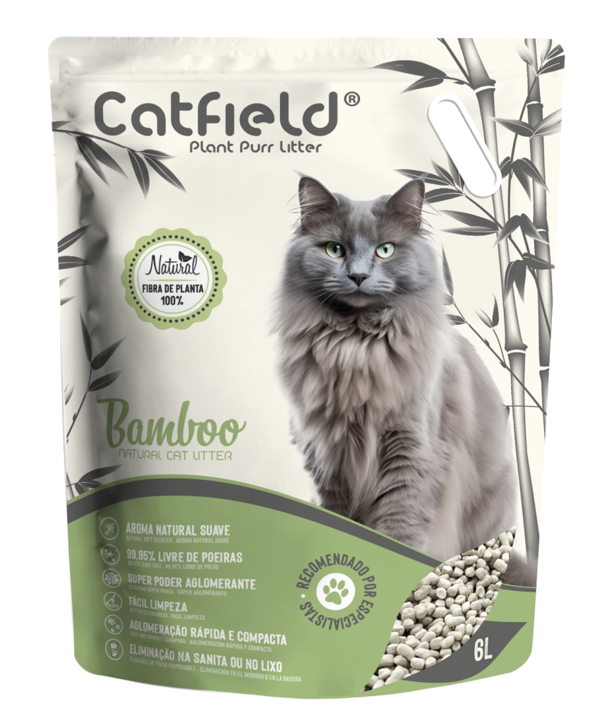 Catfield Areia para gato bamboo