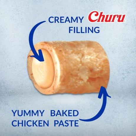 Chicken snacks with tuna and salmon for cats - Churu Bites