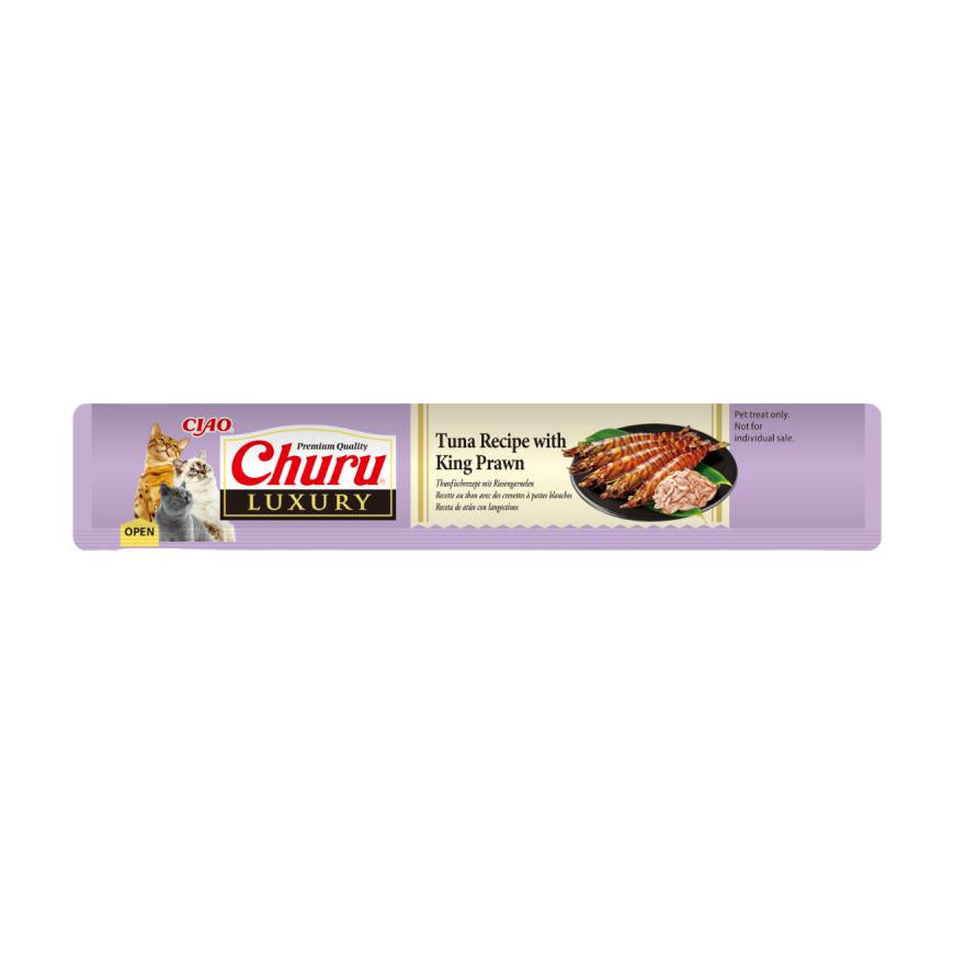 CHURU CAT LUXURY RECEITA DE ATUM COM CAMARAO REI | 4X14g