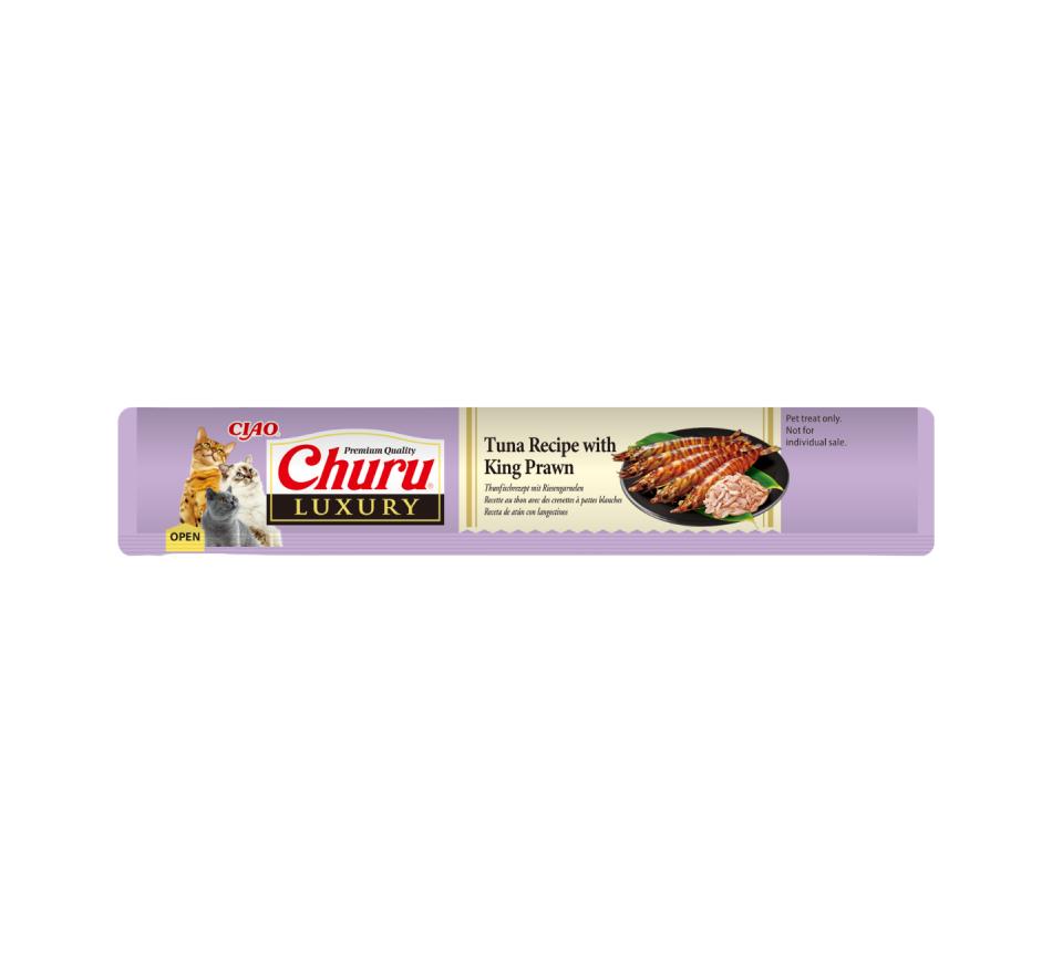 CHURU CAT LUXURY RECEITA DE ATUM COM CAMARAO REI | 4X14g