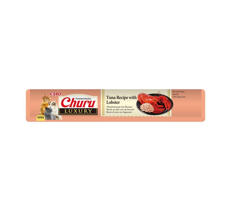 CHURU CAT LUXURY RECEITA DE ATUM COM LAGOSTA  | 4X14g