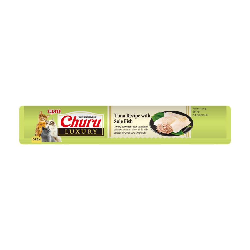 CHURU CAT LUXURY RECEITA DE ATUM COM LINGUADO | 4X14g