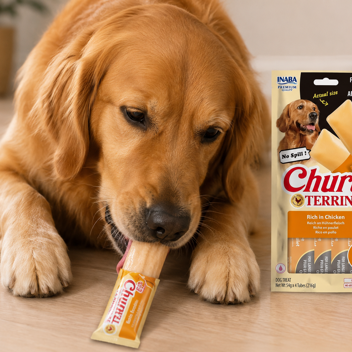 Churu Terrine para cães de porte grande acima de 25kg | Frango