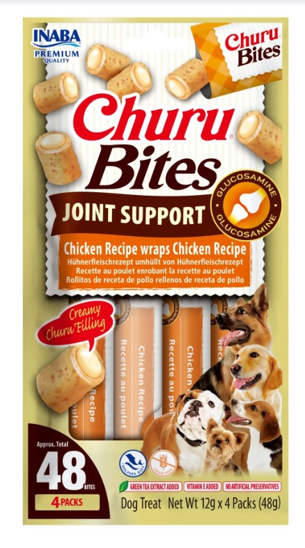 Churu Dog Bites Joint Support | 4 x 12g Frango