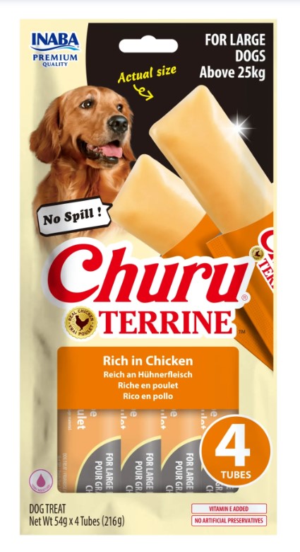 Churu Terrine para cães de porte grande acima de 25kg | Frango