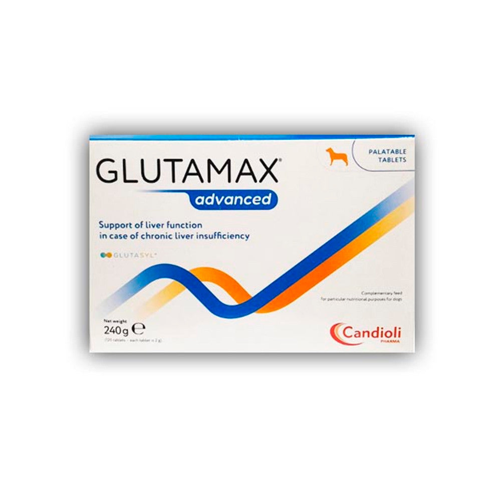 Comprimidos Glutamax Advanced - Suporte hepático para cão