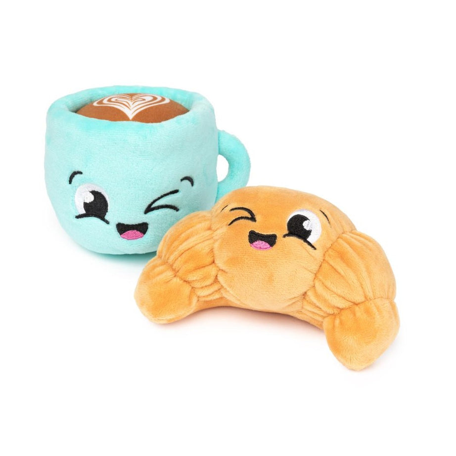 Brinquedo para Cão FuzzYard - Perfect Match - Croissant & Cappuccino 2Pk
