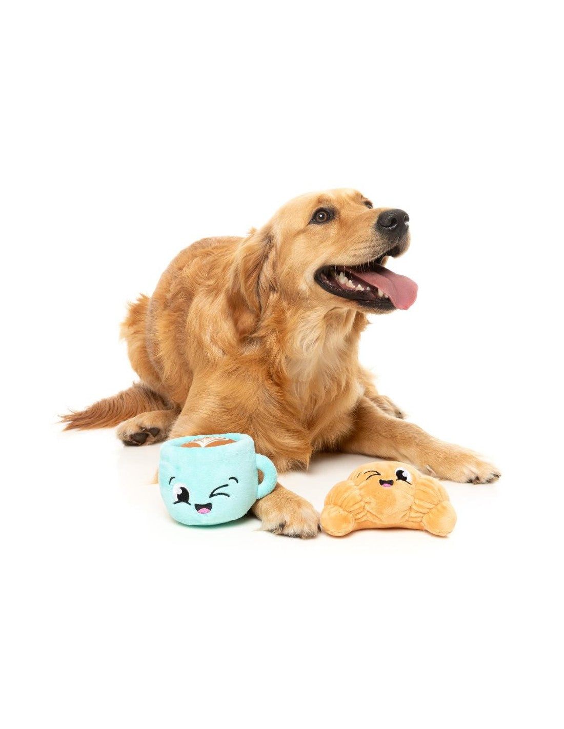 Brinquedo para Cão FuzzYard - Perfect Match - Croissant & Cappuccino 2Pk
