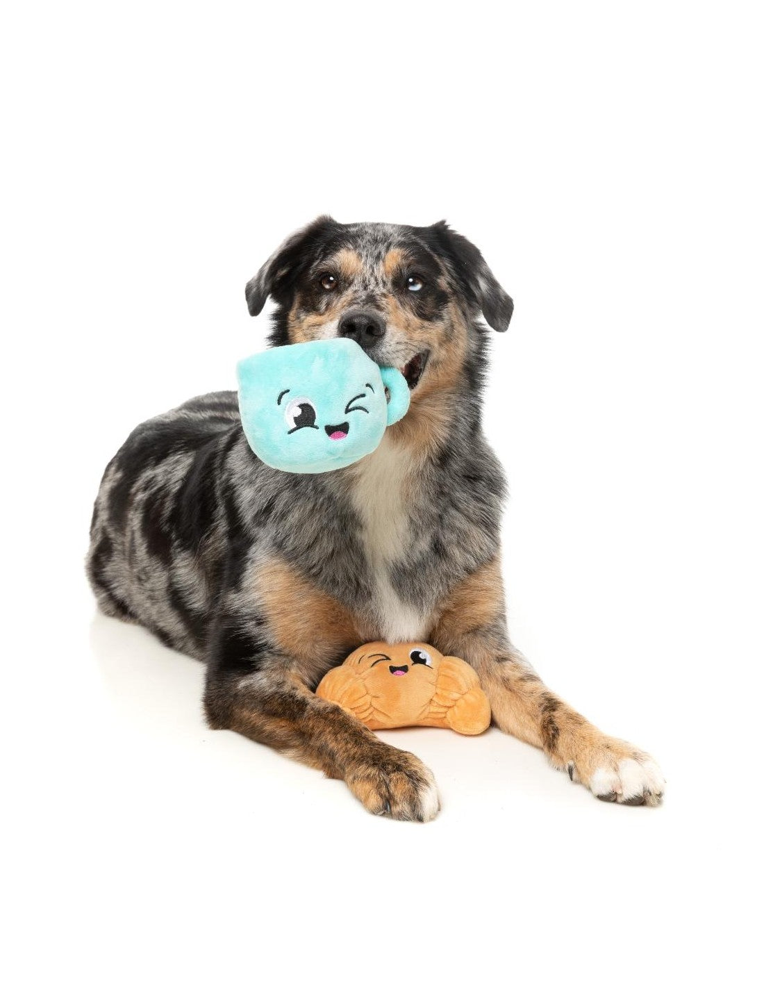 Brinquedo para Cão FuzzYard - Perfect Match - Croissant & Cappuccino 2Pk