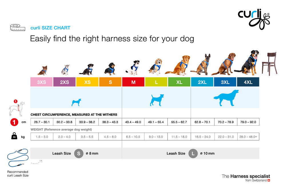 Peitoral Curli Clasp Alpine para cães