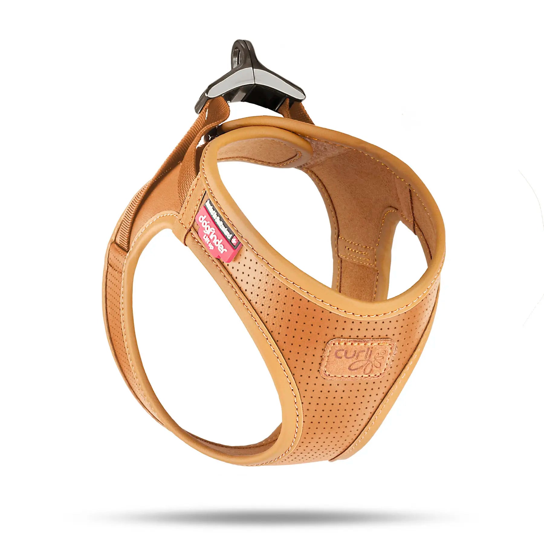 Peitoral  Curli Clasp Apple Leathe para cães