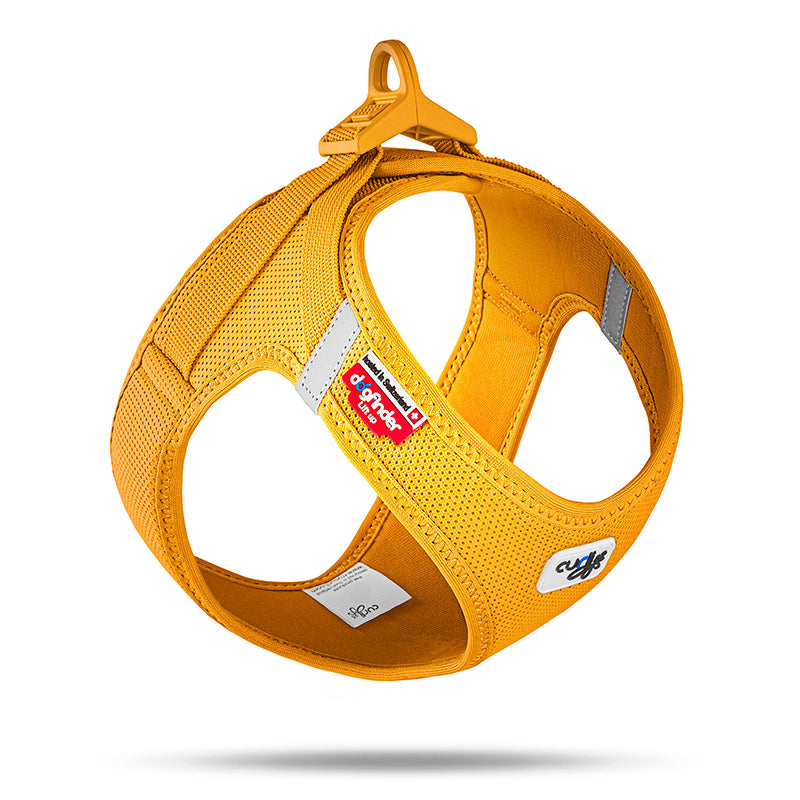Peitoral Curli Air Mesh com Fecho Clasp para Cães | Amarelo