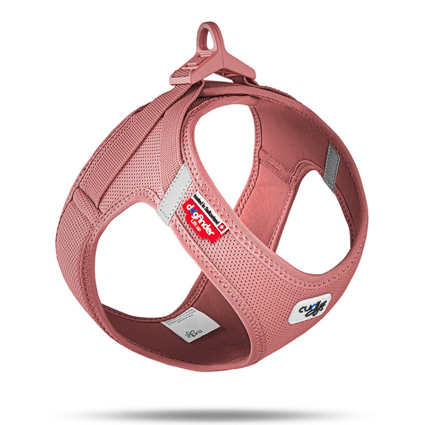 Peitoral Curli Air Mesh com Fecho Clasp para Cães | Rosa