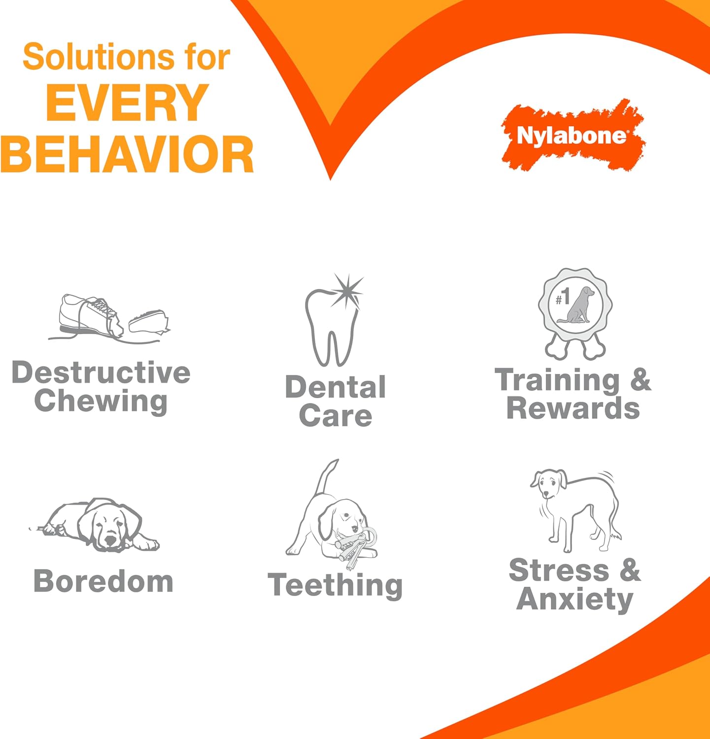 Nylabone Brinquedo Dentário Flexível Moderate com Sabor a Frango – Grande (L)